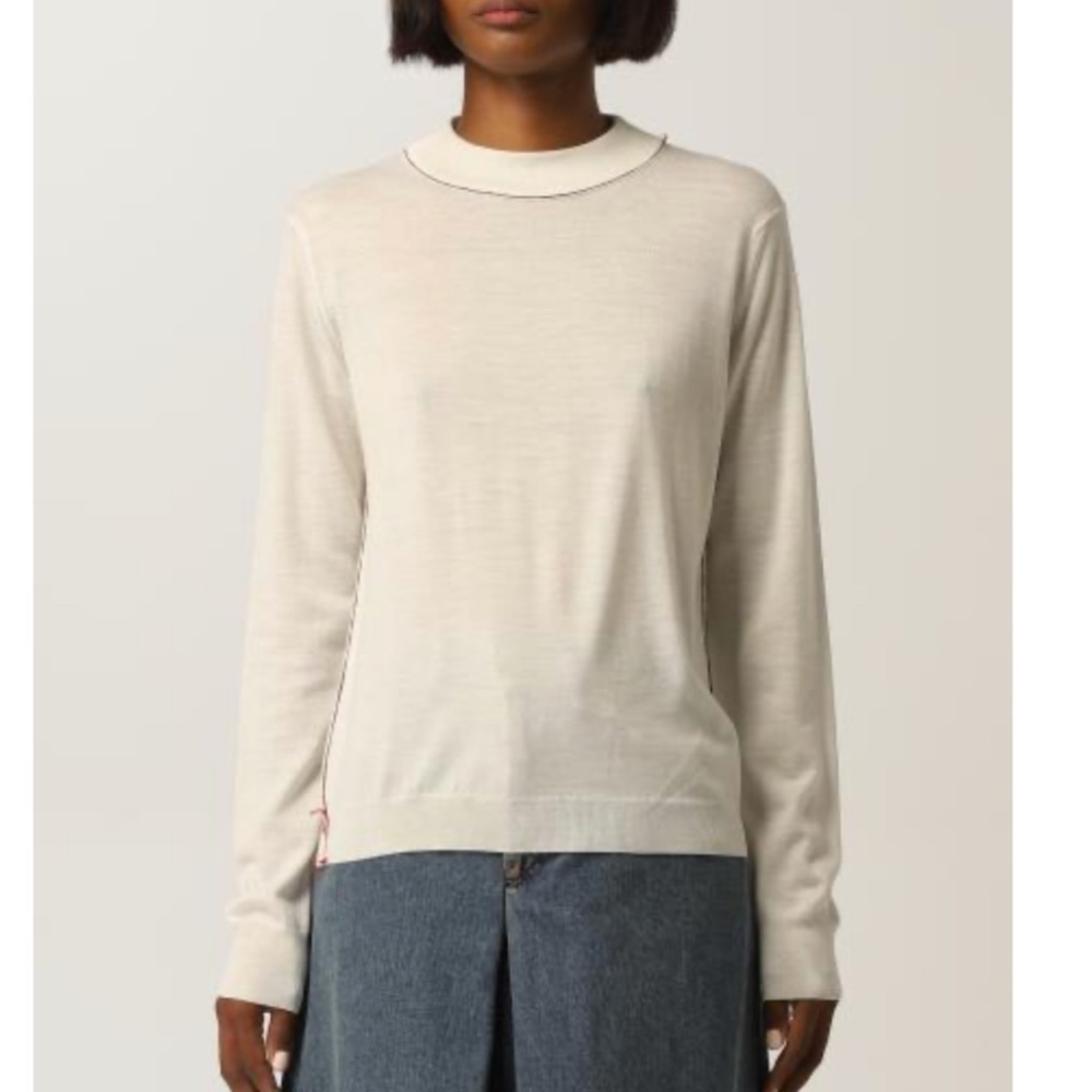 Laura Plus Sweater knit Viscose Ivory Vanilla Ecru Cream Plus size 1X
